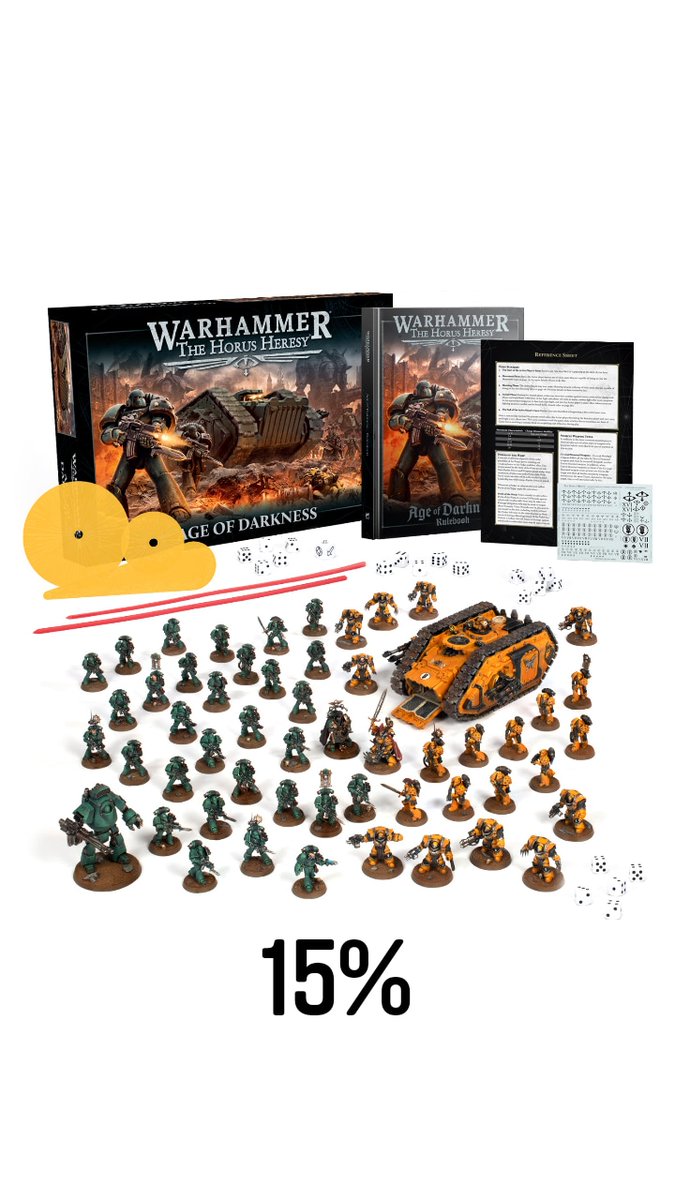 El próximo sábado día 18 sale a la venta: The Horus Heresy. Para celebrar este nuevo lanzamiento vamos a ponéroslo fácil.  Consulta en nuestro Facebook o Instagram las oferta disponibles ;)