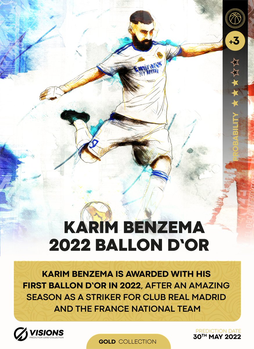 CardPrediction's tweet image. This is our #NFT Prediction for 2022 Ballon D&apos;or...
#NFTCommunity what is your prediction?