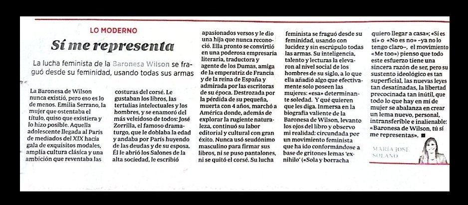 perezreverte's tweet image. Qué bien escribe esta señora llamada llamada @mjsolanofranco. Y qué razón tiene el título de sus columnas. A menudo, lo que creemos nuevo o moderno es lo que hemos olvidado.