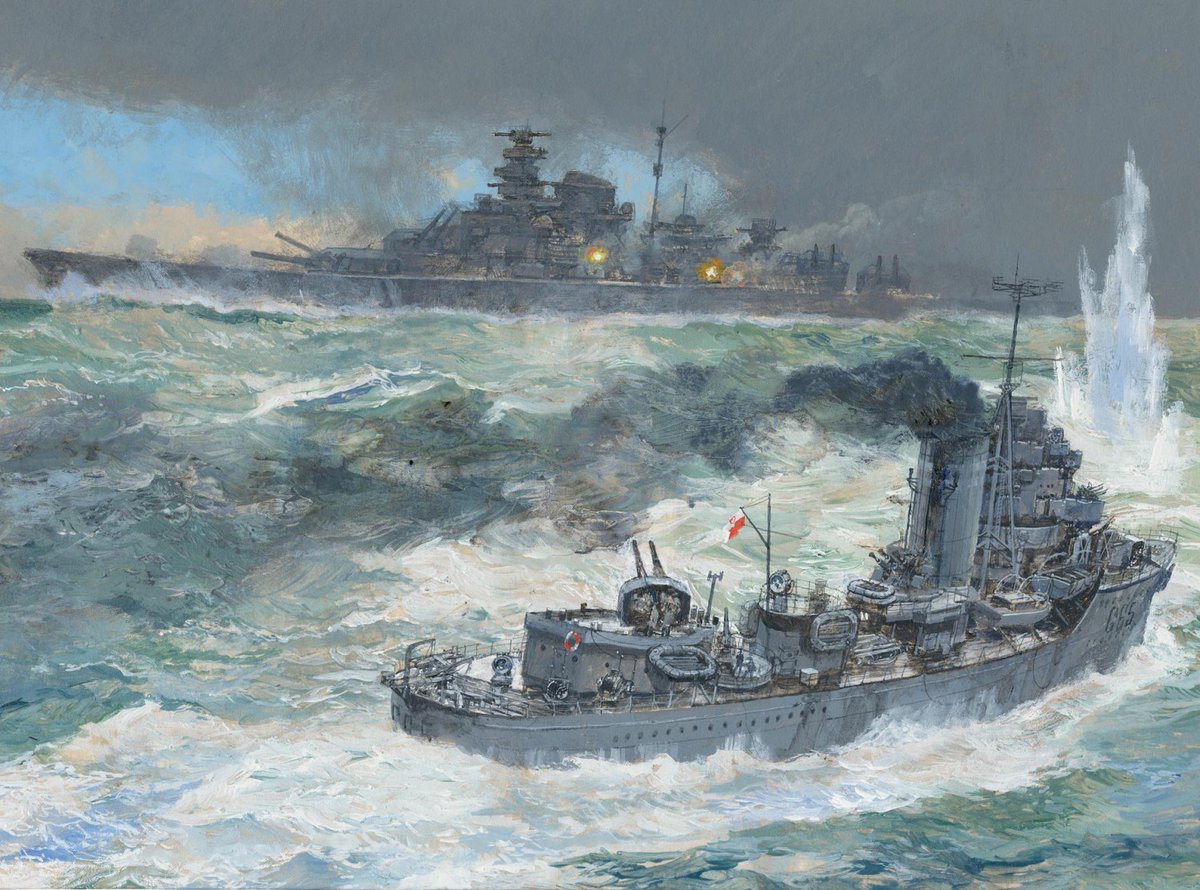 🇵🇱 🤖 ORP Piorun vs Bismarck To co widzicie, to ożywiony w