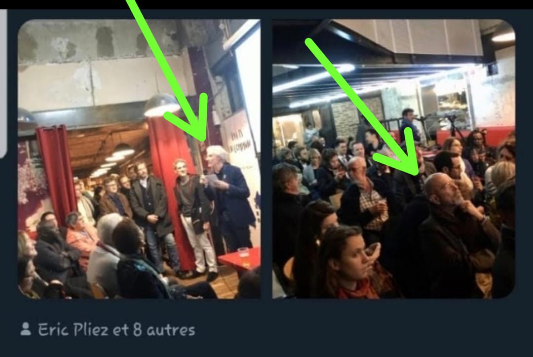 Tous complices ! Le Directeur violeur était aux réunions <a href="/PS20/">MISHAL BHATTI</a> où il proposait des idées. Lamia a applaudi #LamiaDégage
@Emilie__PELTIER <a href="/mtwit75/">Enzo Morel</a> <a href="/JGleizes/">Jérôme Gleizes</a> <a href="/gloupsback/">Caroline Jaeger</a> <a href="/EricPliez/">Eric Pliez</a> <a href="/dassouline/">David Assouline</a> @NathalieMaquoi <a href="/sandrousseau/">Sandrine Rousseau</a> <a href="/RaquelGarridoFr/">Raquel Garrido</a> <a href="/antoinetteguhl/">Antoinette Guhl 🌍</a> <a href="/Anne_Hidalgo/">Anne Hidalgo</a> #nupesparis