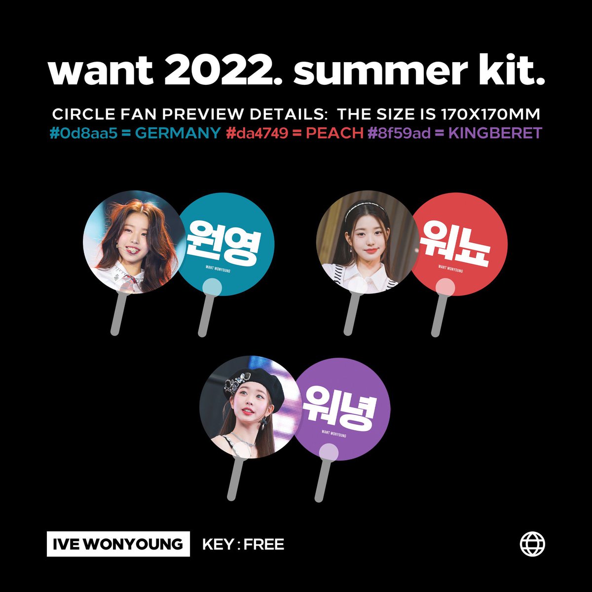 [🇻🇳VN GO ]
📌WONYOUNG (IVE) Slogan by <a href="/want__wy/">want</a> <60*30cm>

🥑A ver/B ver 

💵520k/set 

🥑C ver 

💵480k/set 

🌈Mua từ 2 set bất kì giảm 30k/set 
     Mua cả 3 set mỗi loại : 1tr3/3 set 

⏰Deadline: 25/06/2022

🚛Shipping: Dự kiến tháng 7