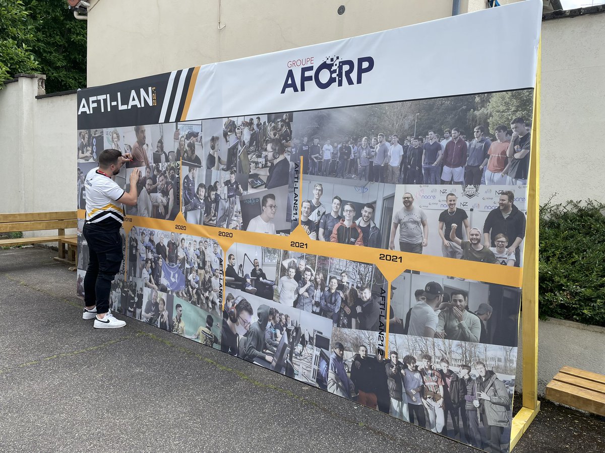 Afti_LAN's tweet image. Venez signer l’affiche collector AFTI-LAN ! 🔥