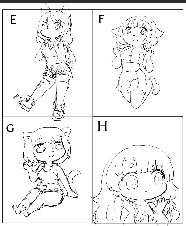 ポーズ増やした 