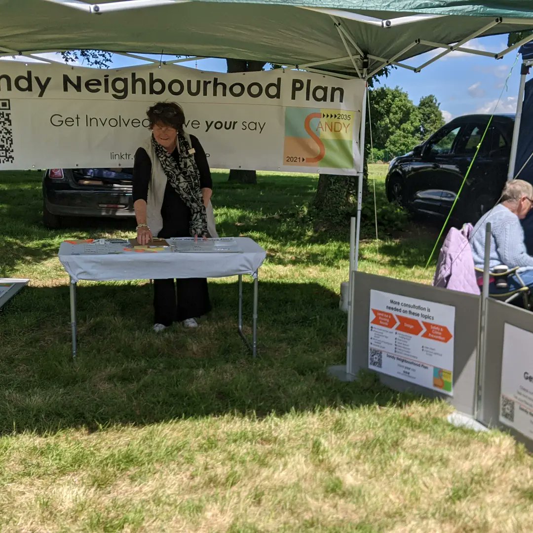 SandyBedsNP's tweet photo. 🎉 Come along to the Sandy Carnival today to see our stand for the Sandy Neighbourhood Plan 

📢 We're looking for your views on the future of Sandye Place https://t.co/dNNs2Myqz6
