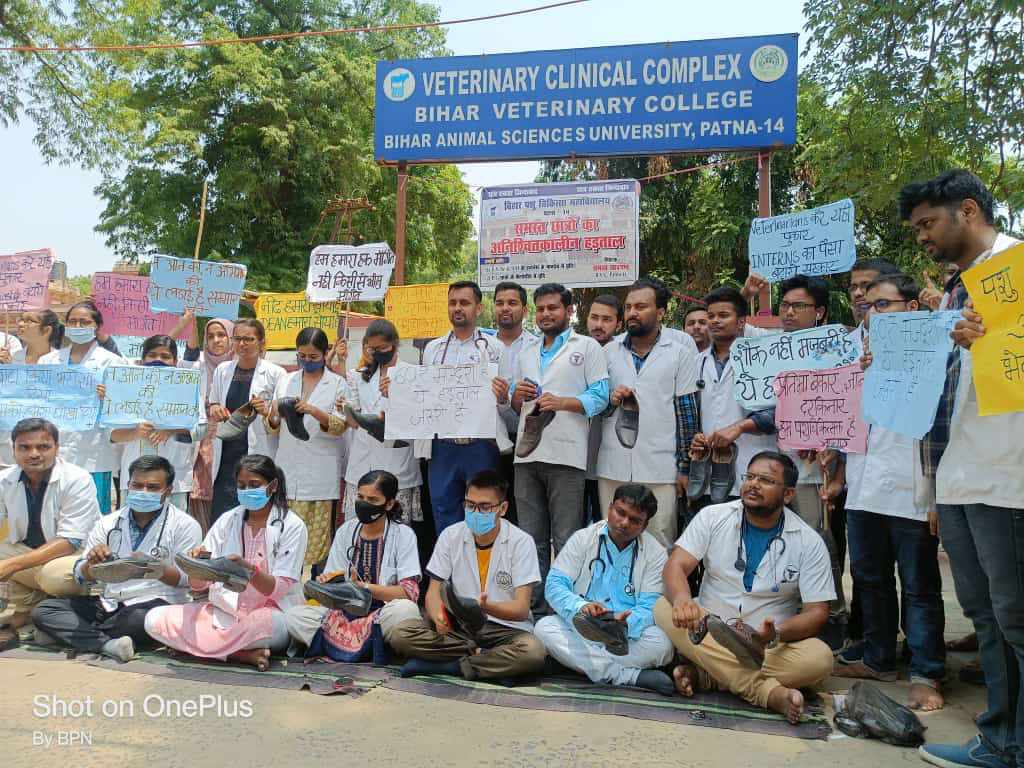 Veterinary डॉक्टर जूता पॉलिश कर ज्यादा कमा सकते हैं पर OPD में आठ घंटे काम करके नहीं।
60 रुपया मजदूरी है। 
 ये हड़ताल जरूरी है। 
#IncreaseInternshipAllowance 
#IncreasePgFellowship 
<a href="/ravishndtv/">ravish ndtv</a> <a href="/ABPNews/">ABP News</a> <a href="/aajtak/">AajTak</a> <a href="/BBCHindi/">BBC News Hindi</a> <a href="/news24tvchannel/">News24</a> <a href="/NitishKumar/">Nitish Kumar</a> <a href="/News18Bihar/">News18 Bihar</a> <a href="/dhruv_rathee/">Dhruv Rathee</a>