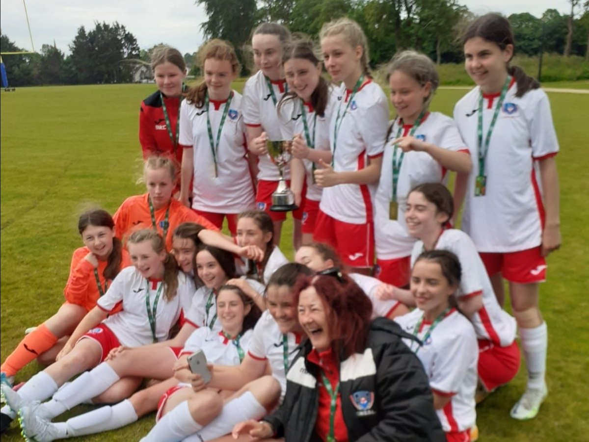 AvondaleUtdFC's tweet photo. Congratulations to Beth McCarthy and all the Cork squad on winning the @SFAIreland Umbro Gaynor Trophy today in Limerick https://t.co/tmCBI2IFmK