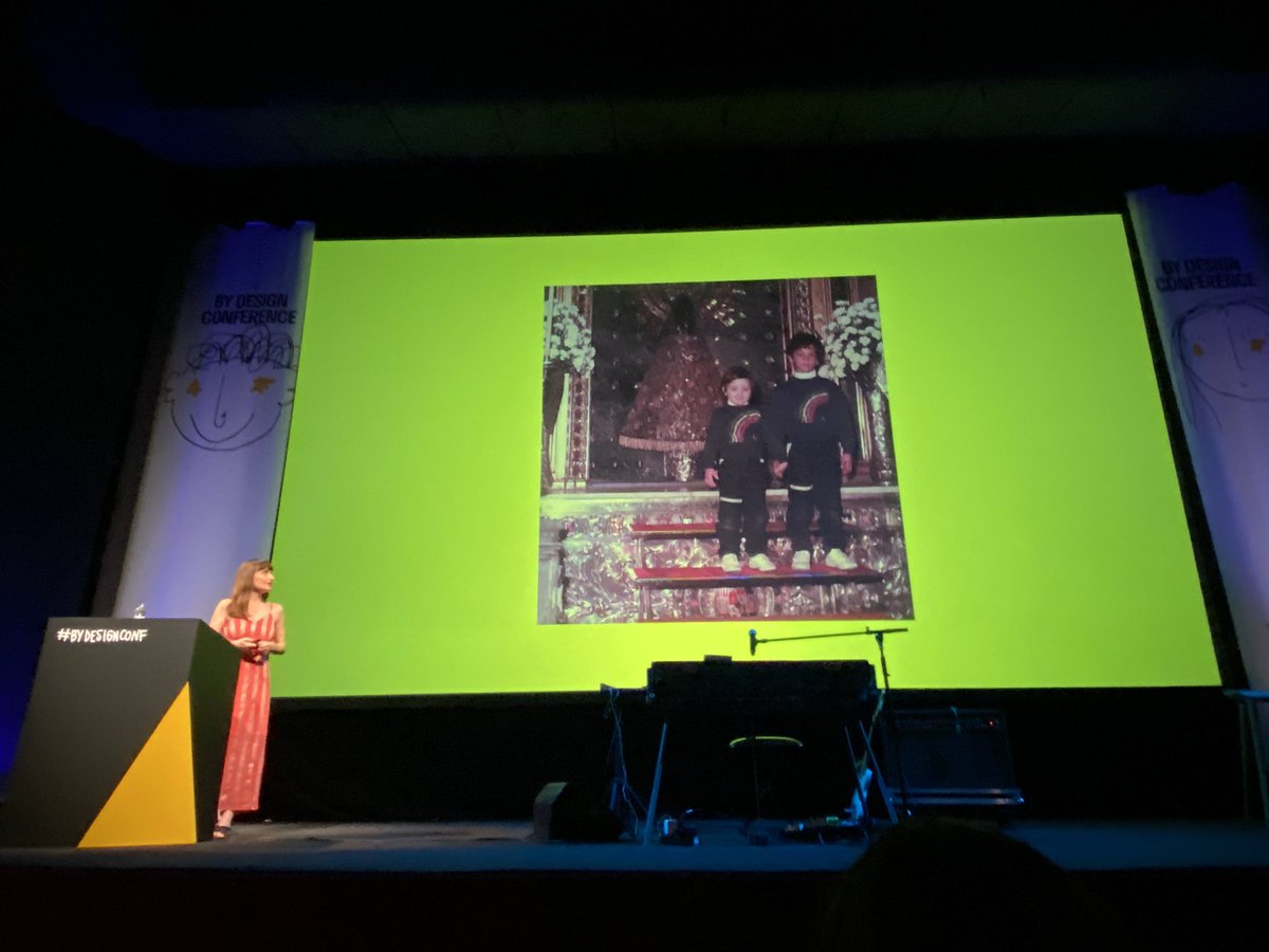 vinstar's tweet photo. Verònica Fuerte of @Heystudio on stage at @bydesignconf #bydesignconf https://t.co/ny6GcGSN1I