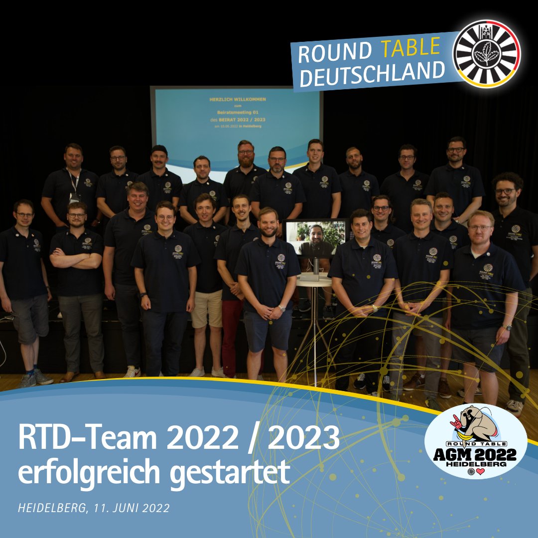 RoundTableDE's tweet photo. Heute startet das Team-RTD in ein neues Amtsjahr - mit einem neuen NSP das zeigt, dass wir nicht nur für andere, sondern auch für diejenigen in unseren Reihen da sind, die Hilfe benötigen
#WeilWirDasMachen https://t.co/CrkZPUavab