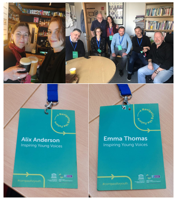 InspYoungVoices's tweet photo. Our colleagues, Emma and Alix, working hard and playing (but less hard) with colleagues from @Foroige @nuigalway and @UniStrathclyde at the hugely inspiring #compassforyouth conference in Galway. Looking forward to all the knowledge and ideas they bring back! (If they come back!) https://t.co/CItJVoJVgf