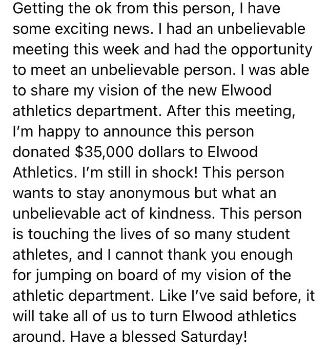 elwoodpanthers1's tweet photo. An Unbelievable Day for the Elwood Athletic Department. https://t.co/9zsGOezUmV