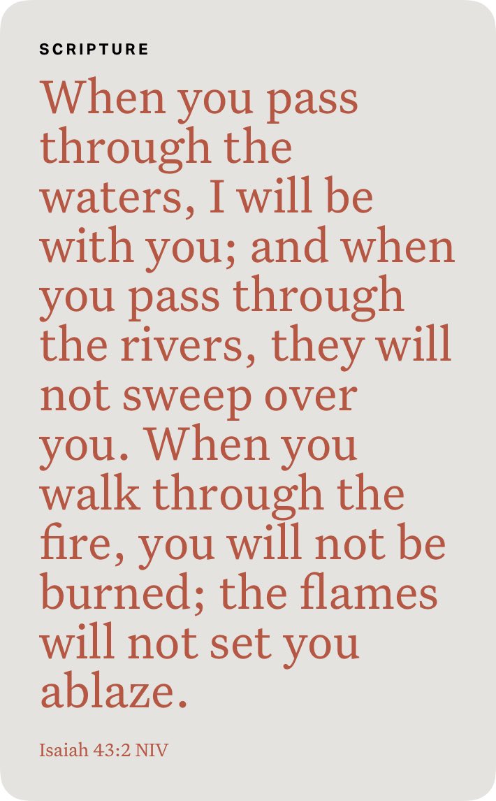 Isaiah 43:2 NIV isaiah.bible/isaiah-43-2