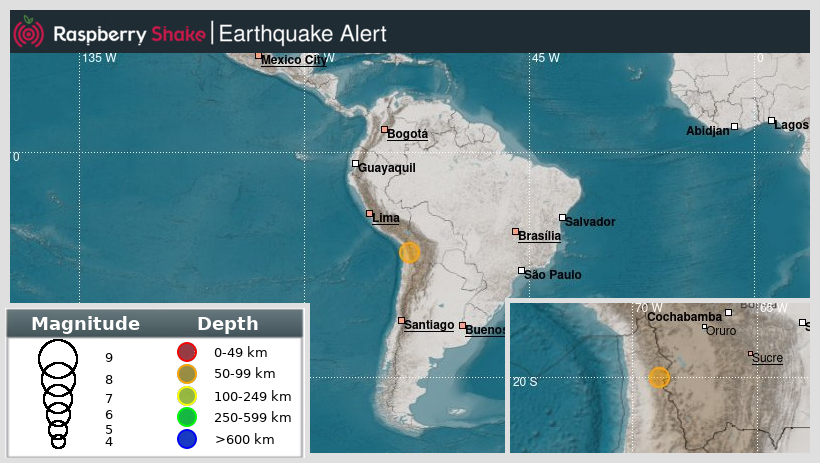 raspishakEQ's tweet photo. Preliminary M5.1 #earthquake 70km/43miles from #Llica, in #Chile, 2022-06-11 12:27 UTC by @raspishake network.
Join the largest #CitizenScience #seismograph community ➡️ https://t.co/Y5O0dgJqJF
EVENT ➡️ https://t.co/5QAMgcXjnM https://t.co/AKqmErQ0sR