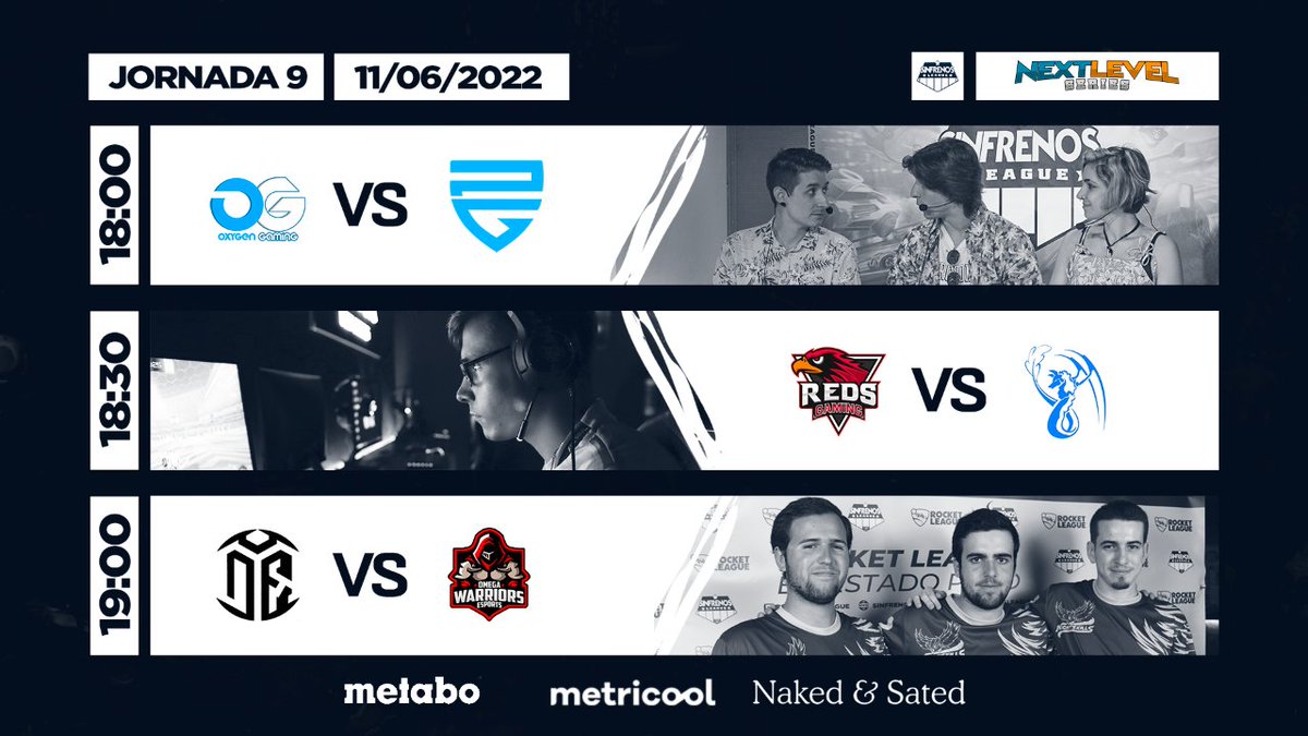 sinfrenosleague's tweet photo. 🧡JORNADA 9 #SFLNextLevelSeries8🧡
 
🎙️| @craxe200 &amp; @Dyr0n_RL 
📺| https://t.co/LZA2qnR2qY
 
#SomosSFL⚽️🚗
Powered by @metabo, #NakedAndSated &amp; @Metricool_es https://t.co/QuCFsIyYnV