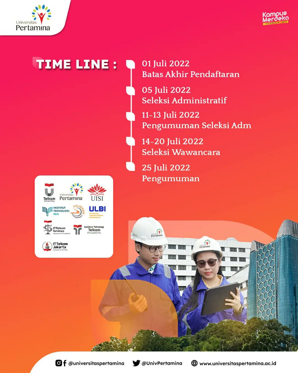 UnivPertamina's tweet photo. 🚨 BEASISWA APERTI BUMN RESMI DIBUKA !!🚨

Kesempatan ini terbuka lebar buat sobat yang sedang cari #beasiswa penuh 100% untuk masa studi, loh!

📌 Yuk daftarkan diri sobat sebelum tanggal 01 Juni 2022!

📌Tautan pendaftaran:
https://t.co/S5oHFcM2P7 https://t.co/qOQCUuiOWT