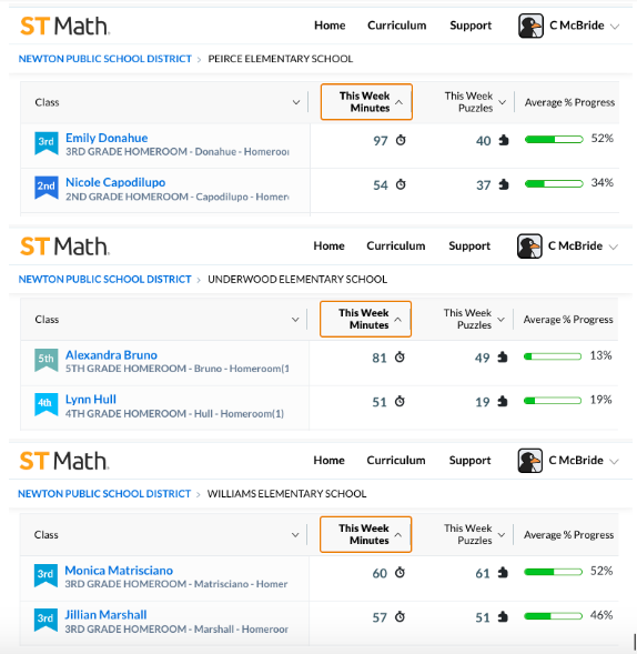 STchristopher89's tweet photo. Students from Peirce, Underwood and Williams Elementary Schools are among 74 classrooms in Newton, Mass that are members of #JiJisMathClub @STMath https://t.co/TPIeZvVhmh