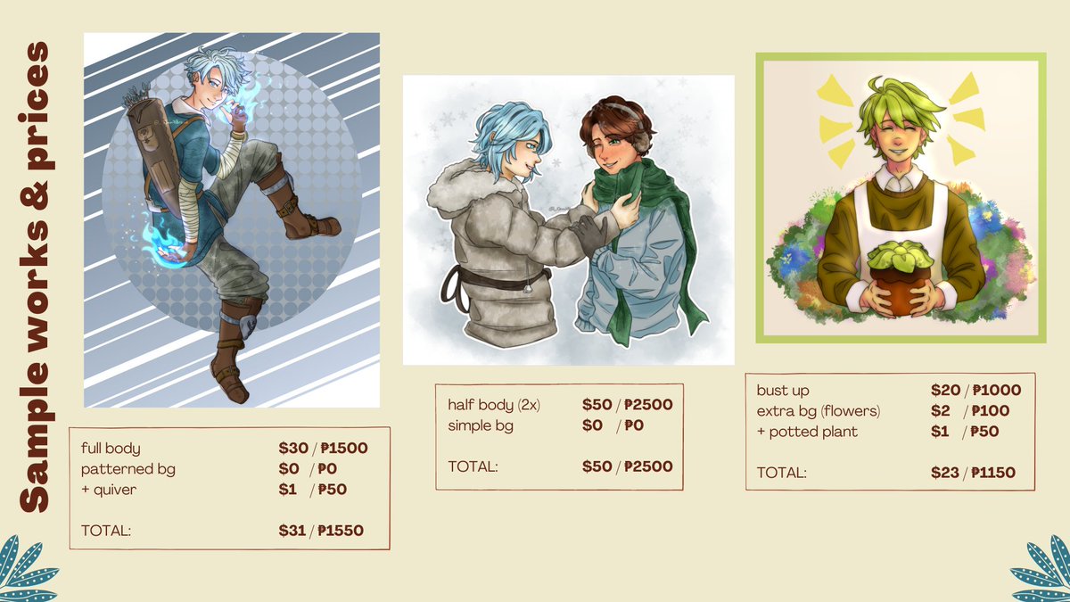 _JamNBread's tweet image. 💌🍓 ART COMMISSIONS 🍓💌

🐢 Hello I’m Jam! a self-taught artist who specializes in character illustrations :&amp;gt; if anyone is interested DM me thru twitter, instagram, or send me an email ❣️

For more info: jamnbread.carrd.co

#commisisonsopen #artmoots #artcommission #artph