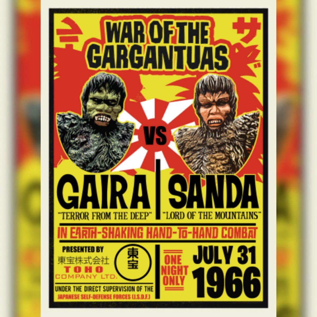 The I’s have it! Celebrate #KaiJune2022 with r0b as he delves into the 1966 #Kaiju classic #WarOfTheGargantuas! Uploader early, as voted by YOU!

#monstermovies #gojira #godzilla #kong #kingkong #skullisland #gamera #horror #horrormovies #scifi #scifimovies