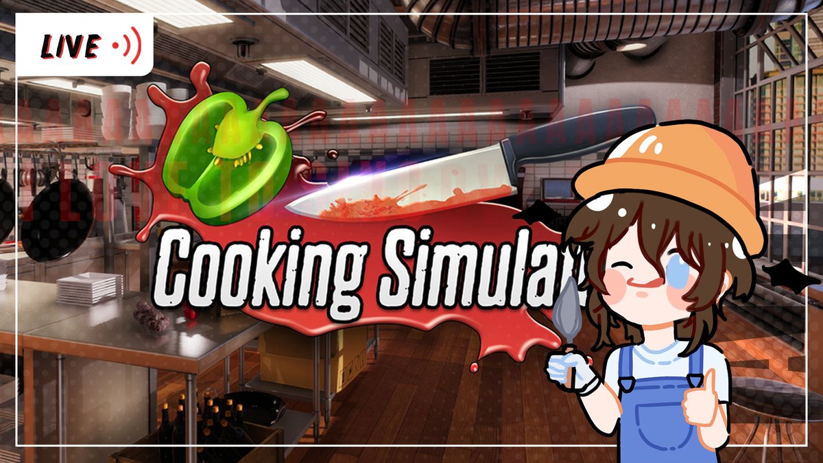 HVduke's tweet photo. 〔 😵 LIVE GAMING 〕 ︳Cooking simulator ︳ ใครยังไม่กินข้าวผมทำให้
TIME : 8:15 p.m. ( 2 ทุ่ม 15 นาทีนะครับ )
#VtuberTH
LIVE : #CHQLIVE
FANART : #CHQART
ลิงค์ LIVE GAMING
https://t.co/BE4QPEYX6E https://t.co/GZe8N66dij