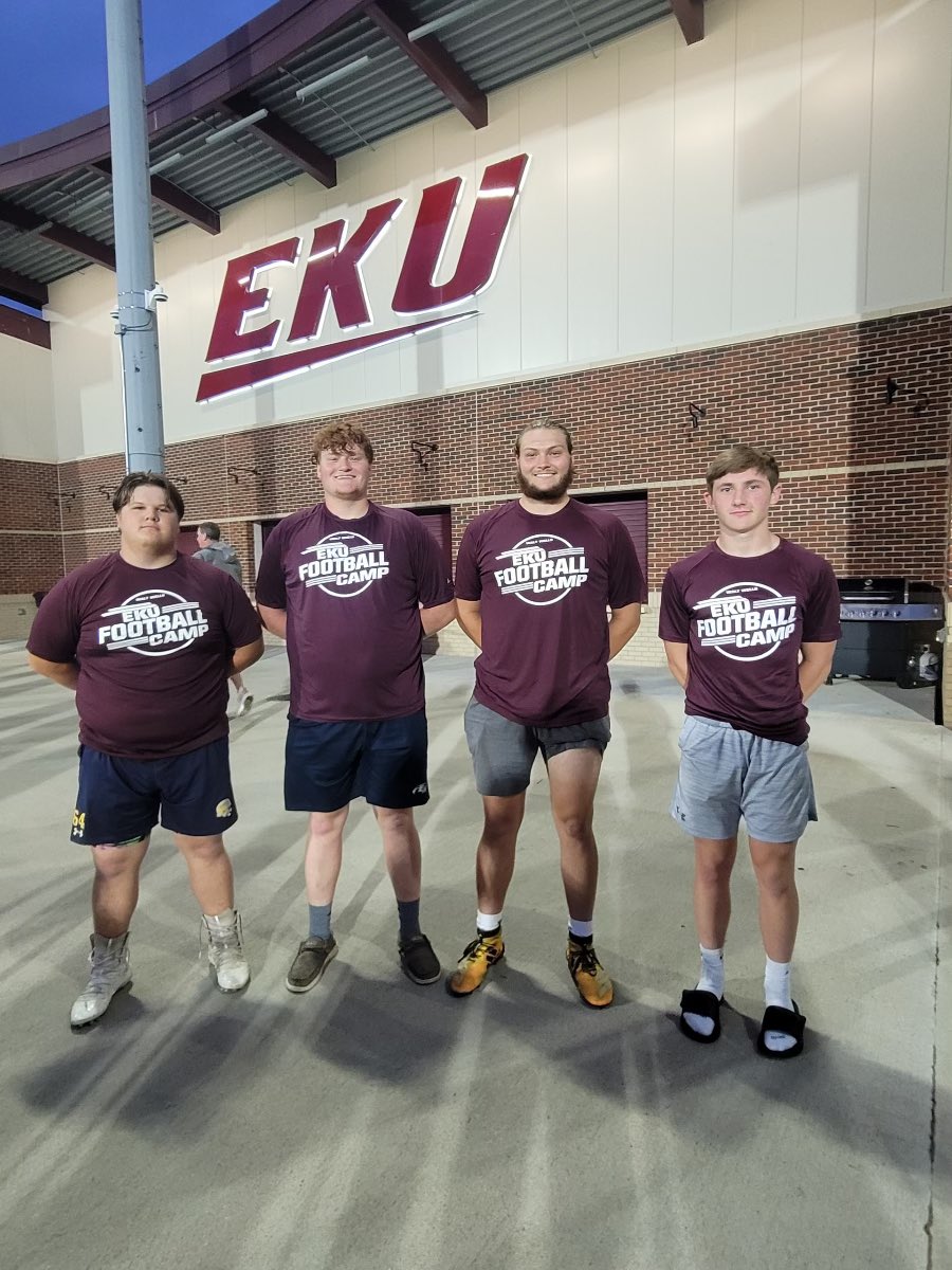 Congrats to these 4 Bruin Players! They went to EKU camp and competed Friday! Let’s EAT!!!