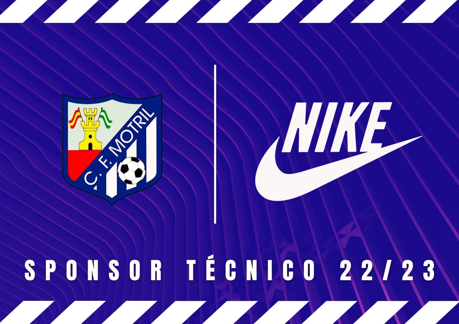 C.F. MOTRIL on Twitter: "Nike seguirá siendo nuestro sponsor para la temporada 22/23. #cfmotril #nike #sponsor #soccer https://t.co/2fZpIMmAY0" Twitter
