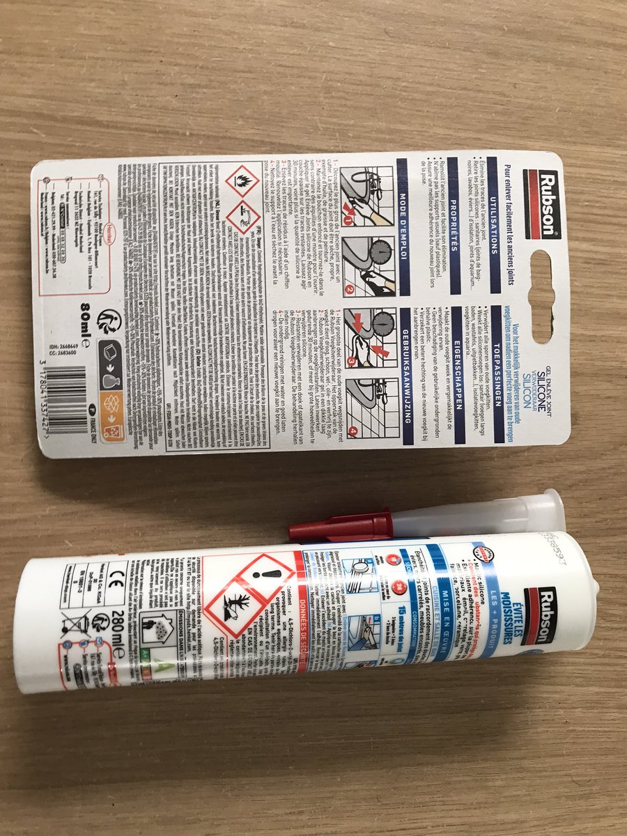 DEM57557279's tweet photo. @BrusselsSouth puis je prendre ces produits dans ma valise en soute ou dans mon bagage cabine?  Nous devons refaire les joints dans la salle de bain de notre deuxième résidence https://t.co/Gwp4txJ7W4