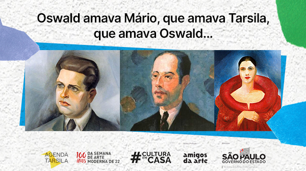 AgendaTarsila's tweet photo. O que será que rolou entre esses três? Te contamos tudo na #curiosidade de hoje: 
https://t.co/F6TwqWG3Q7 

#DiadosNamorados #AgendaTarsila #SemanadeArteModernade22 #Semanadeartemoderna #CentenárioSemanade22 #ModernismoHoje #CulturaSP  #AmigosdaArte #CulturaEmCasa https://t.co/051ggMM3te