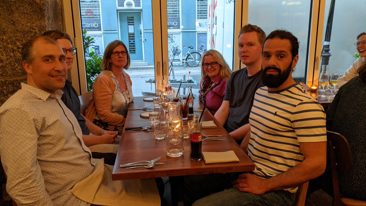 AriWWU's tweet photo. A great week of interesting discussions on code generation and optimization is coming to an end. Many thanks to Cosmin Oancea for so warmly hosting our small meeting at @DIKU_Institut. 

Anne C. Elster   Mary Hall   Richard Schulze   Denys Shabalin https://t.co/wOT2765D9Y