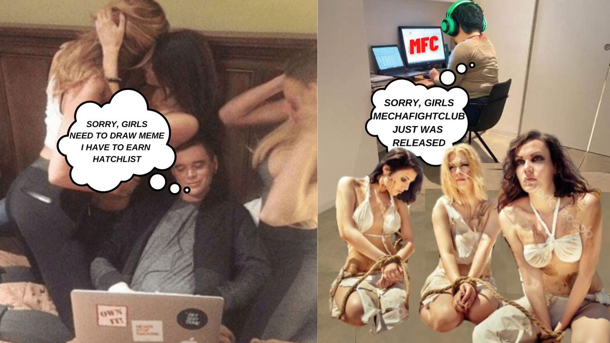AnaSmirnova15's tweet photo. Sorry, girls @mechafightclub is coming!

#Mechaholics #MFCMeme https://t.co/F8BoZjMjhF