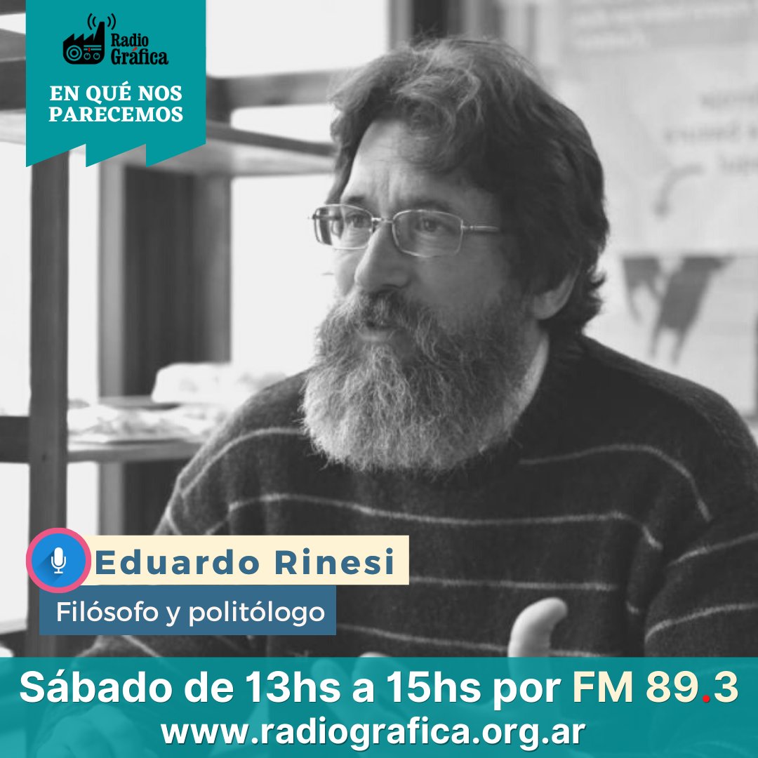 enqnosparecemos's tweet photo. 📻Hoy le preguntaremos a #EduardoRinesi cómo analiza la coyuntura política, el FdT y las perspectivas hacia 2023, incluida la intervención de Alberto en la Cumbre de las Américas.
A partir de las 13hs por @radiografica893 
#EQNP con @vivianelem @jb_benedetti y #RodolfoColangelo https://t.co/91MIcDN4qF