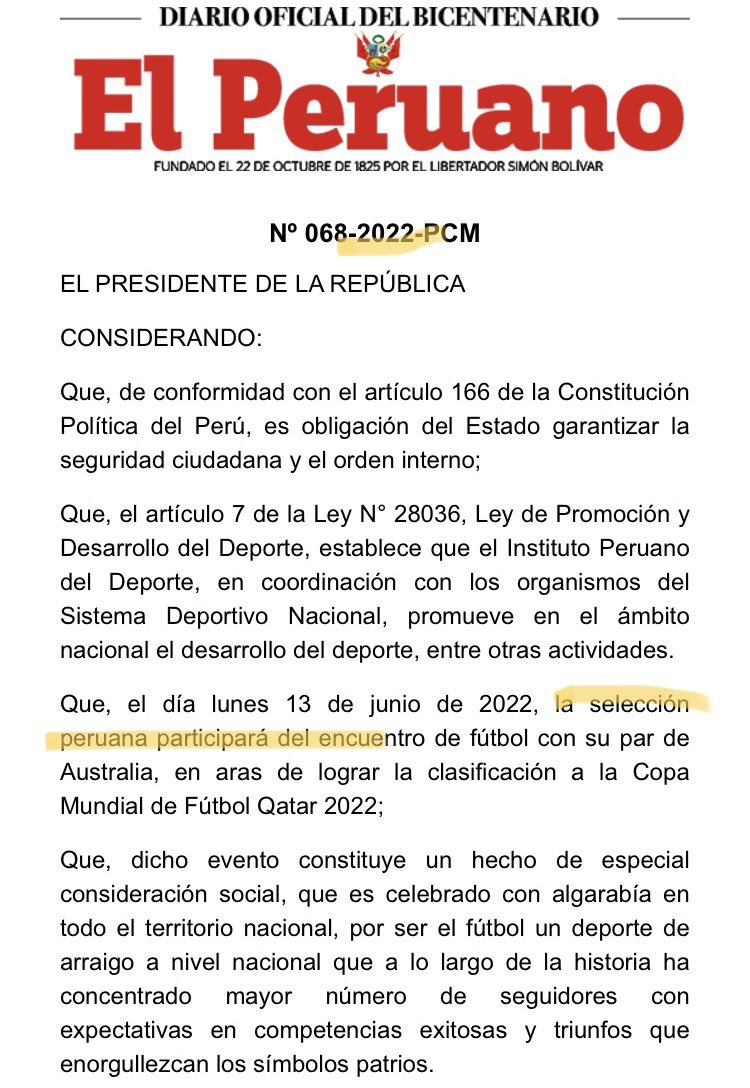 jsudaka's tweet photo. La diferencia entre el feriado que dio PPK (2017) y el de Pedro Castillo (2022). https://t.co/gEPoHaMX6M