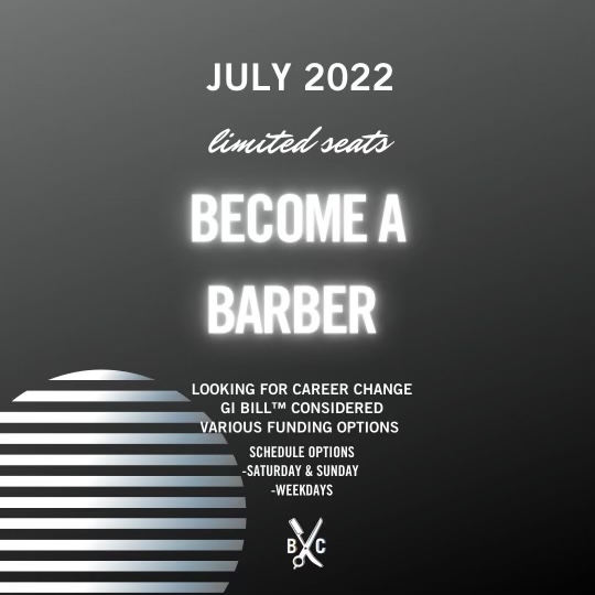 Just a couple spots left in our July class! Enroll today to start new career as a barber!!

.

.

.

#bladecraftbarberacademy #barberjourney #barbercollege #barberstudent #dfw