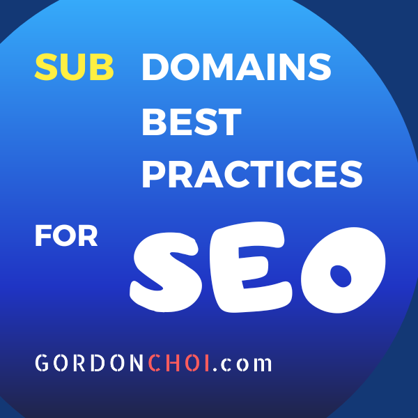 Subdomains vs subdirectories: gordonchoi.com/subdomains-seo/  When to use subdomains for websites?