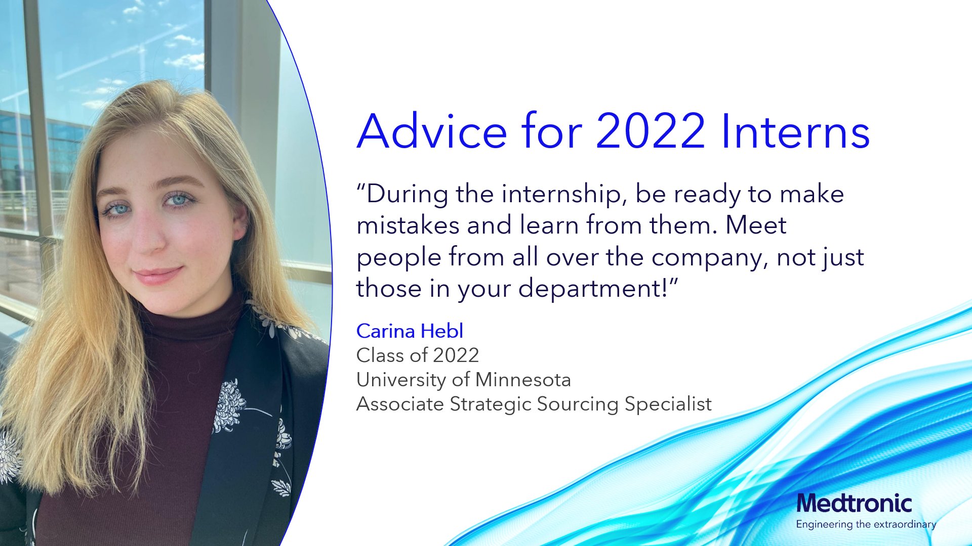 Carina Hebl intern Medtronic