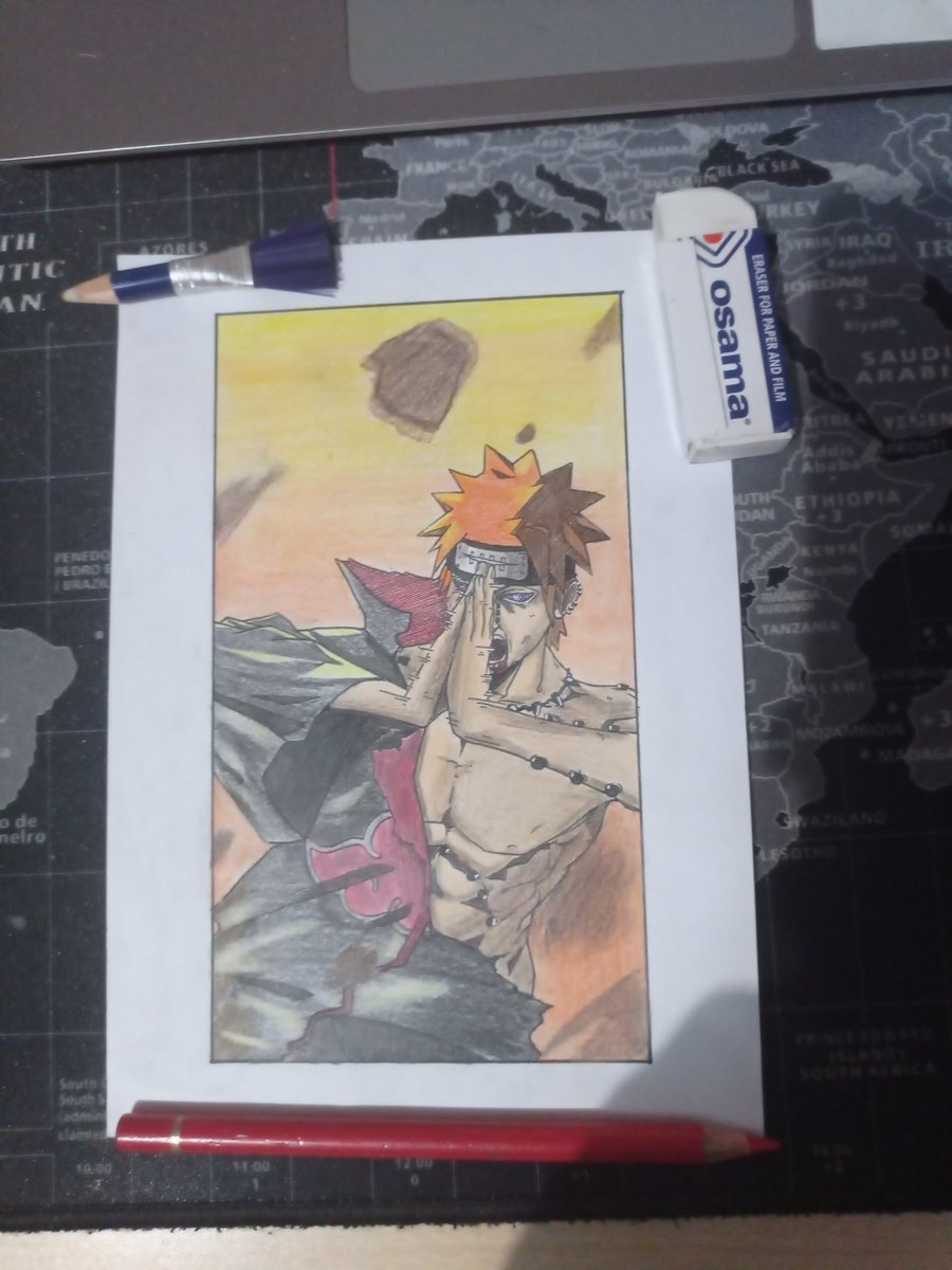 franky_RT_'s tweet photo. #draw #drawing #pain #naruto #Nagato #Rinnegan #shinratensei #anime #manga #colors #polychromos #pencil #ReDrawPhe https://t.co/YUWpDh5Wkf