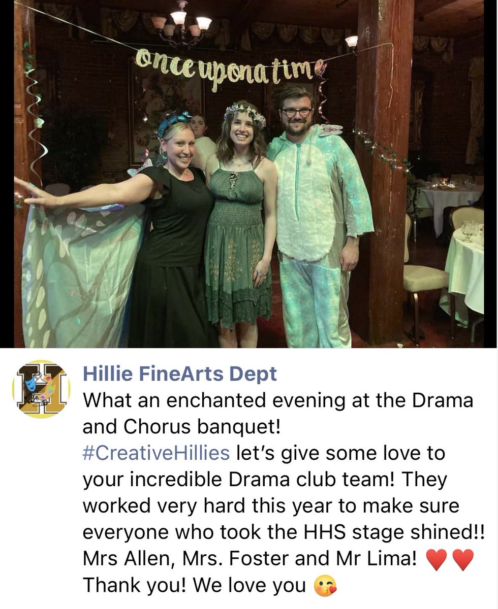FineArtsHHS's tweet photo. The very best staff hands down! #creativeHillies let’s show some love to our incredible Fine Arts staff! ❤️❤️ https://t.co/GDdw7u0AyP