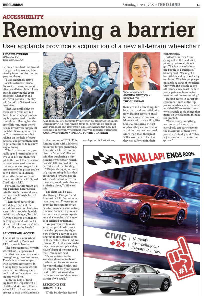 Seeing my name in print for the final time of my six-week internship!!

Beyond grateful to the team at <a href="/PEIGuardian/">The Guardian</a> and @SaltWireNetwork for pushing me out of my comfort zone and showing me what I'm capable of (while putting up with my many mistakes along the way)!!