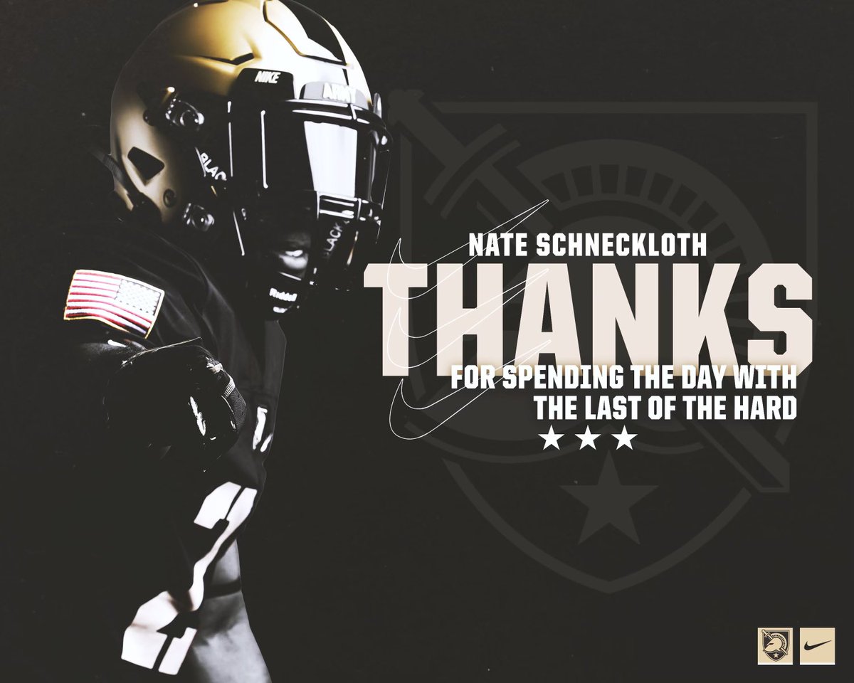 NateSchneckloth's tweet image. Had a amazing time at West Point yesterday! Special place 🇺🇸🏴‍☠️@DrinkallCoach @ArmyWP_Football #BEATNAVY