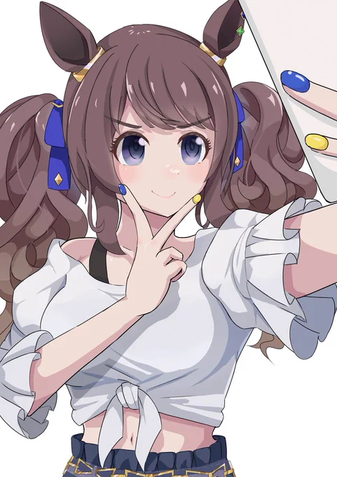自撮りトーセンジョーダン#ウマ娘 #トーセンジョーダン#ド直球に言いますがフォローしてください 