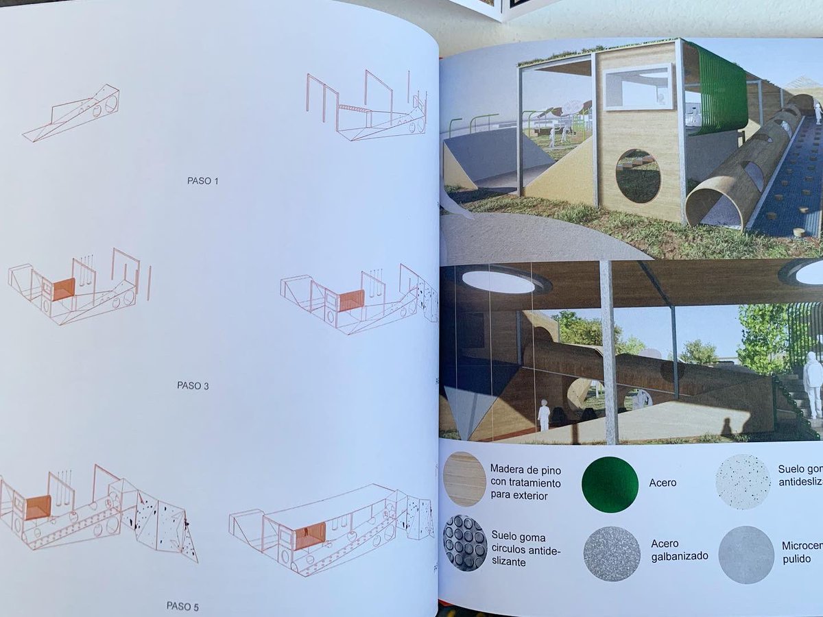nodosarq's tweet photo. Proyecto de #autoconstrucción para dotar de zonas y dispositivos de ocio a los jóvenes de la Cañada Real Galiana de Ángela Polanco, alumna de TFG de Interiores en @IEDMadrid. Dedicado a los protagonistas del barrio que salieron en #RadioGaga de @manuelburque y @quiquepeinado . https://t.co/PUzHbZNtuR
