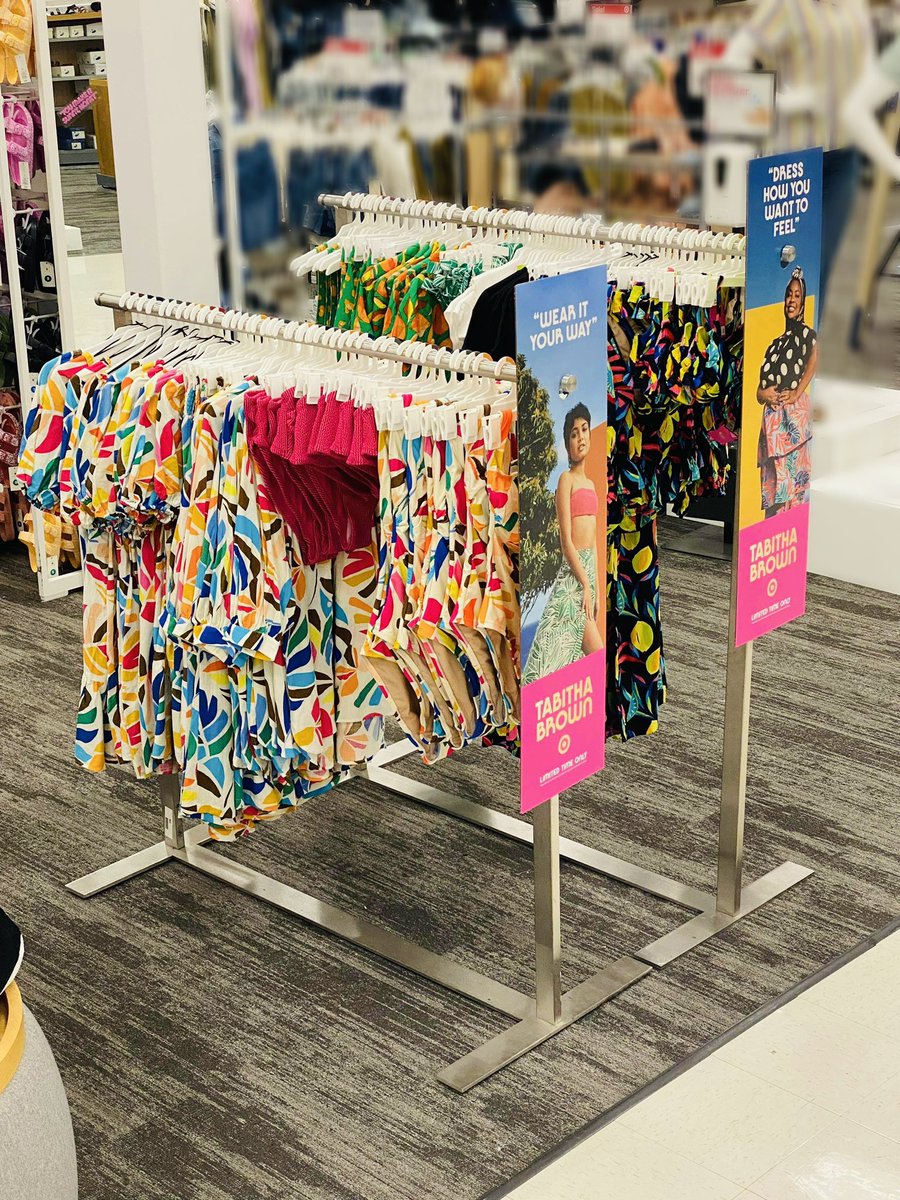 “Hello, there!” <a href="/IamTabithaBrown/">Tabitha Brown</a> has arrived &amp; we are obsessed with these bright colors &amp; patterns!! This line is absolutely perfect for #everybody this summer☀️🌴🤩 shoutout to TM Rachel for helping me with the launch of this beautiful collection! 🥰 <a href="/cinlafountain/">cindy</a> <a href="/ElyssaSue/">Elyssa from Target 🎯</a>