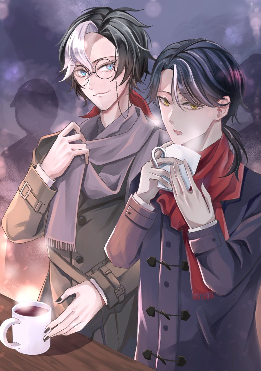 #このタグを見た人はラフ画とその完成絵を見せる
こんな