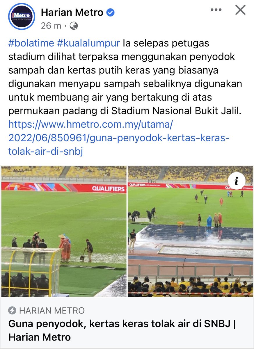 Punyala korup FAM bangsat ni sampaikan nak beli alat tolak air pun tak mampu padahal dapat peruntukan berjuta2 #MASvBHR #AsianCup2023