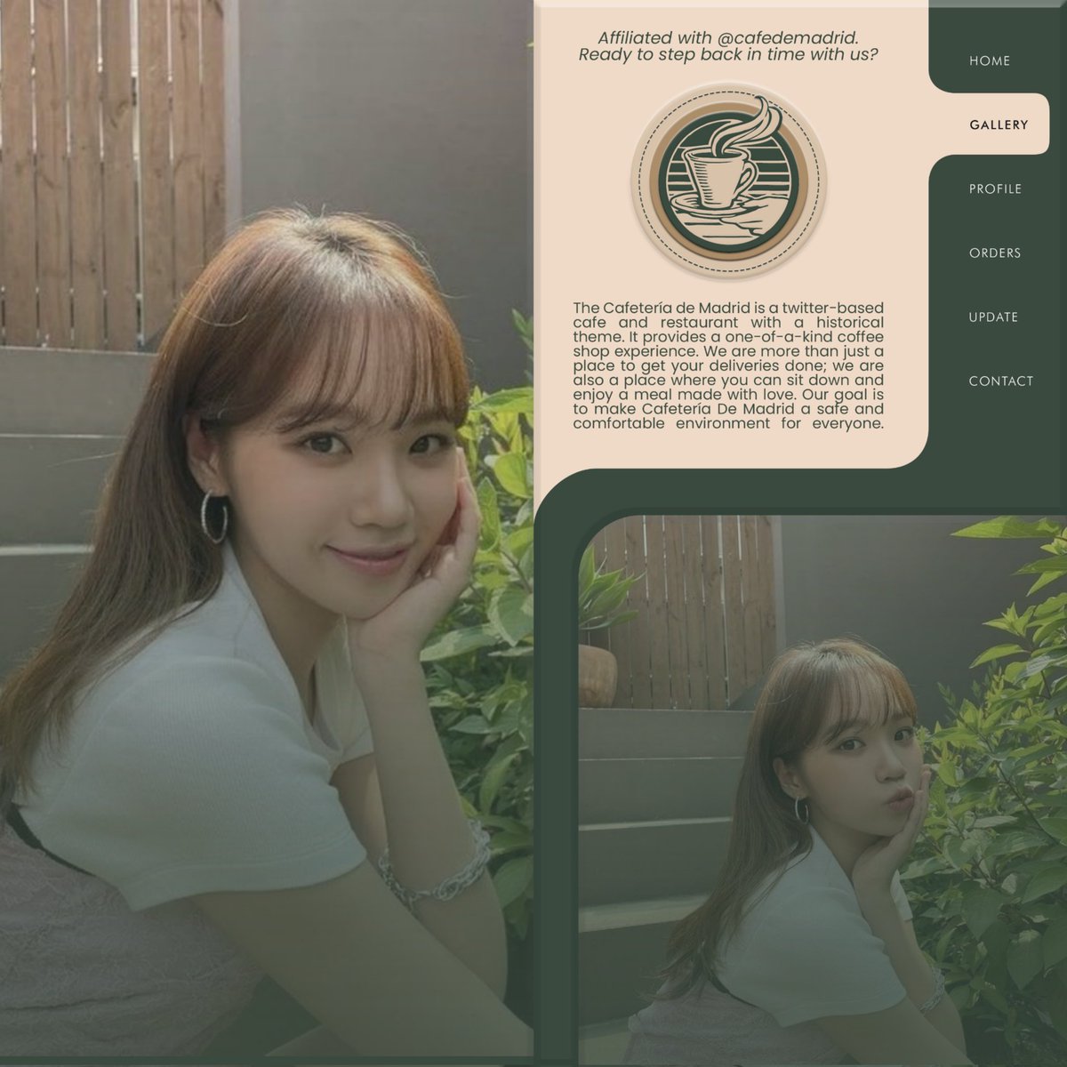 ⠀

STEP BACK IN TIME WITH
CAFETERÍA  DE  MADRID.

Chiara Elani Rosenberg has arrived from the heart of Spain. I am now affiliated with Cafeteria de Madrid, and we will soon be serving top-notch flavors from the past and present. 

⠀