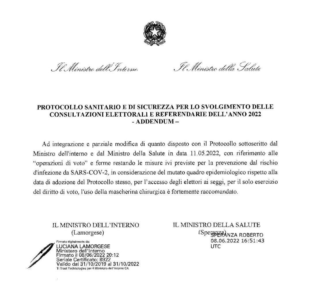 #FORTEMENTERACCOMANDATA   La mascherina per votare !
⁦<a href="/Quirinale/">Quirinale</a>⁩ avete appena evitato una valanga di denunce!