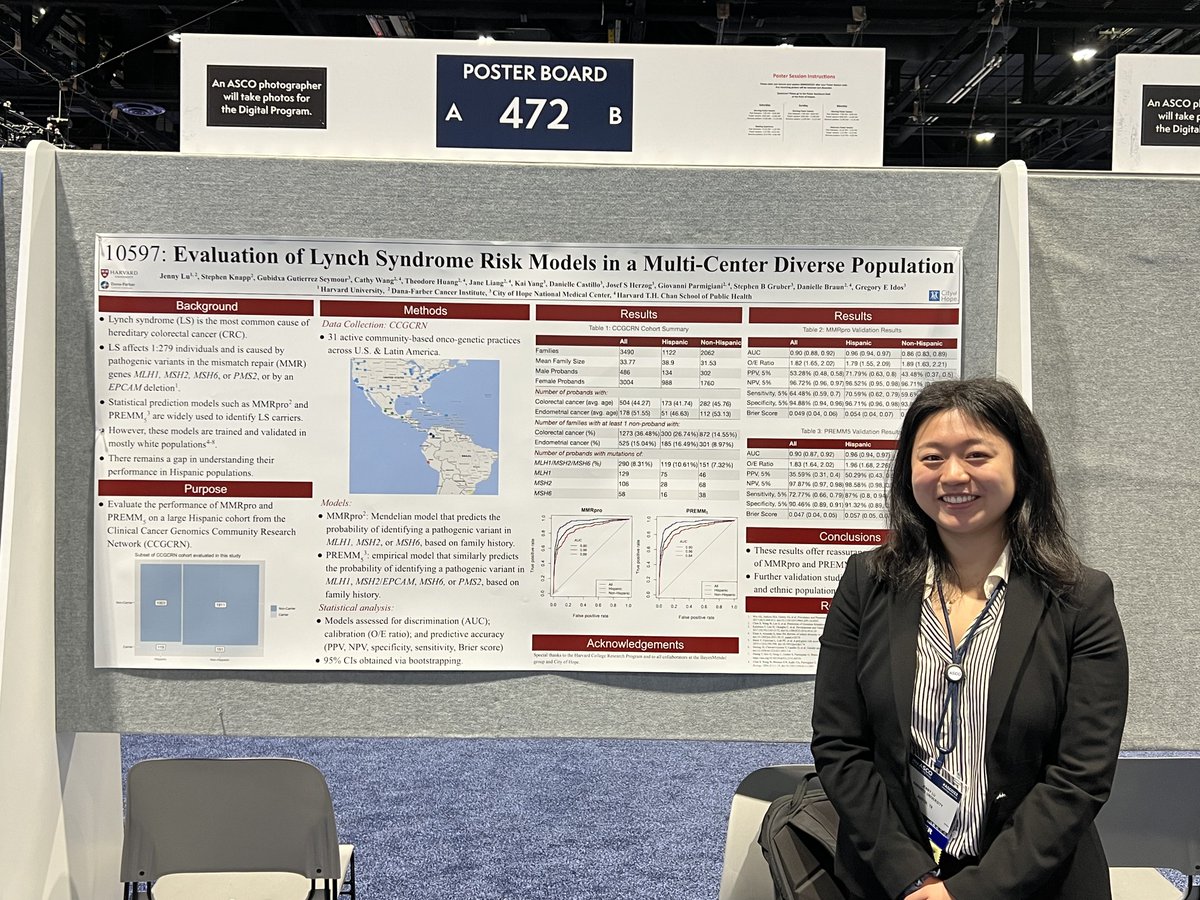 Congrats to Jenny Lu who presented at #ASCO22. Amazing venue for your debut!!