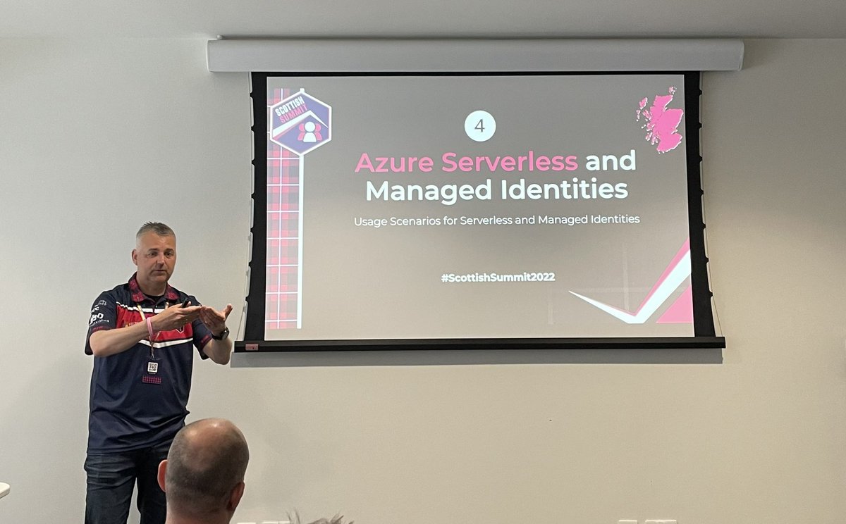 Thomas_Live's tweet photo. Many great sessions at #ScottishSummit2022:
#DevOps Monitoring with Sentinel (@OfficialCookJ), Manage #HybridCloud with #Azure (@TechieLass) and Secure Auth with #ManagedIdentities (@JanVidarElven),…

Interesting questions &amp; discussions as well. Awesome to see you all in-person! https://t.co/6CKYm35oXe