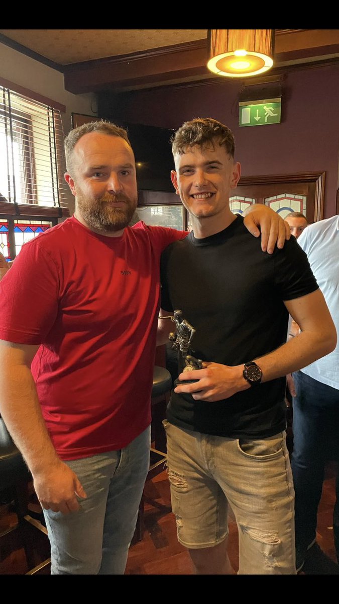 End of season awards for 21/22 season:

Senior Sunday Top Scorer-  Ronan Hanapy
Senior Sunday Player of The Year - Adam Maher
Clubman of The Year - Tom Murphy
Premier One Sunday Player of The Year - Luke Devlin
Come on the Bangor!!🔰