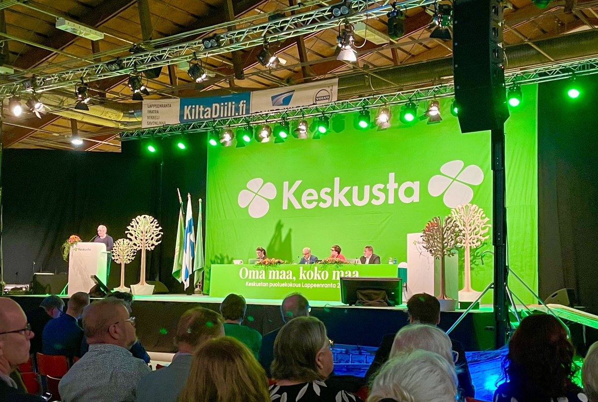Oma maa, koko maa. Rakas Suomi, me haluamme pitää huolen Sinusta ja kaikista, jotka täällä kanssamme elävät! #keskusta #puoluekokous #Lappeenranta