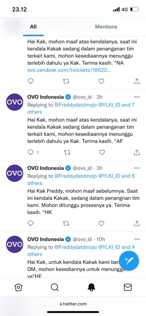 Freddydatdmojo's tweet photo. @ovo_id @YLKI_ID @BPKN_RI @Metro_TV @netmediatama @KompasTV @danawallet @ShopeePay_ID @pln_123 @LambeTurahTweet @MalinauPln Cuma dapet balesan yang isi nya template gini.. ga solutif.. suruh tunggu sudah mau 2 hari.. gilaak sih penanganan nya super parah mengecewakan. https://t.co/R0LBJA5rto